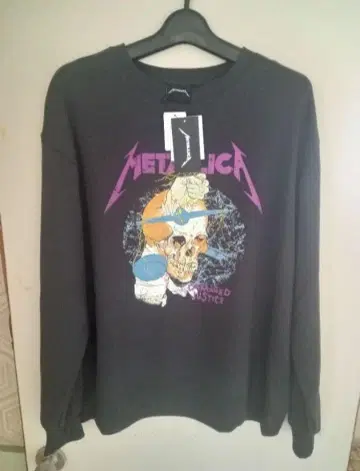 METALLICA 메탈리카 트레이닝복 맨투맨 다크 그레이 M 사이즈