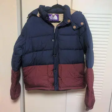 The North Face 다운 자켓 네이비/버건디
