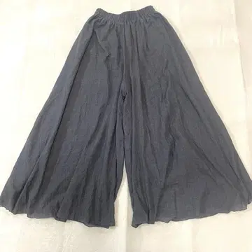 카리스 엔젤 가우초 팬츠 차콜 그레이 허리밴딩 F 사이즈