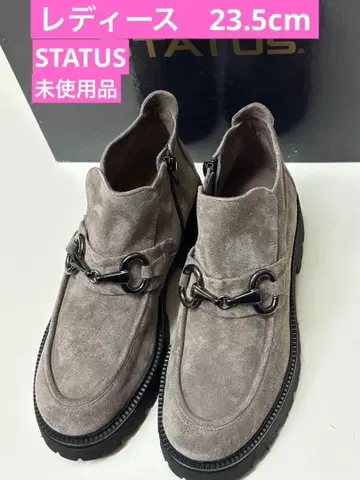 STATUS 스테이타스 여성용 통굽 숏부츠 이탈리아제 미사용품