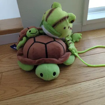 개구리와 거북이 봉제 인형 파충류 양서류