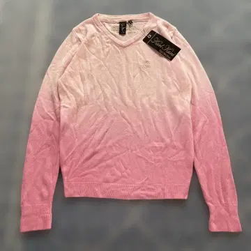 택 포함 새상품 KARLKANI 칼카니 그라데이션 니트 핑크