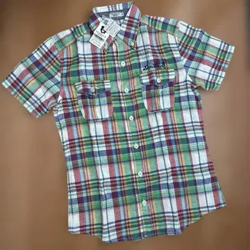 더블 B 미키하우스 체크 셔츠 S(155-165) 성인