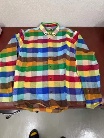 YMC 멀티 컬러 체크 셔츠 M 미사용