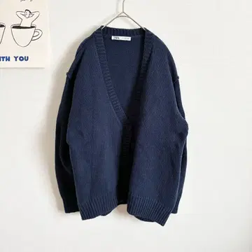 자라 ZARA 긴팔 니트 가디건 탄탄 깔끔한 캐주얼