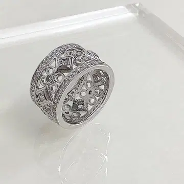 Jinka Nezu 큐빅 지르코니아 앤티크 스타일 반지 19호