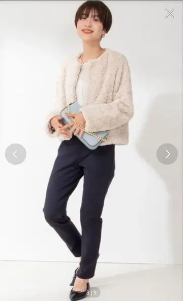 노리즈 에코 퍼 숏 기장 블루종 컨디션 최상!