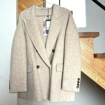 ABITOKYO 울 자켓 아이보리 울 100% 택 포함 13호