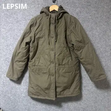 LEPSIM 올리브 그린 모즈 코트