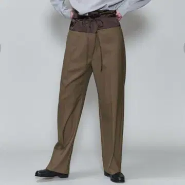 ROKU 로쿠 울 새틴 팬츠 유나이티드 애로우즈 뷰티 앤 유스