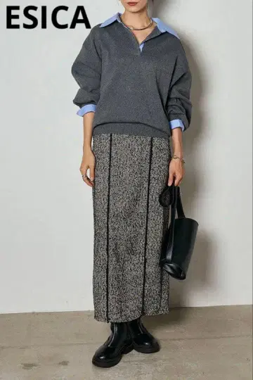 ESICA 에시카 카라 부착 폴로 상의