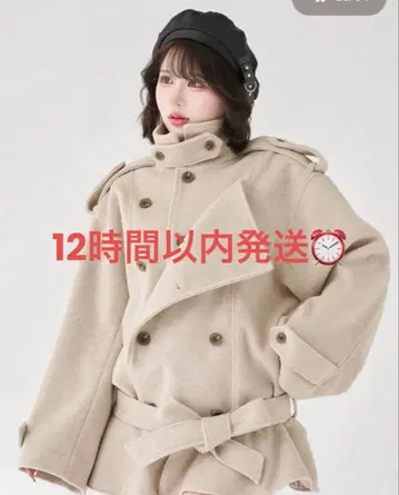 Darich 드롭 숄더 자켓 코트 아이보리