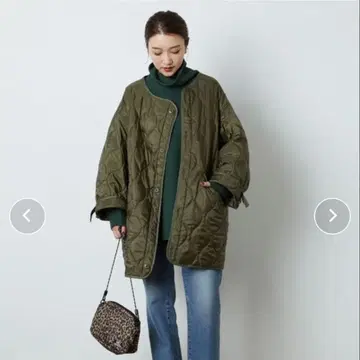 FREAK'S STORE 퀼팅 자켓 F 사이즈 올리브