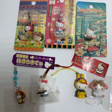 지역 한정 헬로키티 스트랩 6개 세트