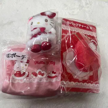 산리오 복권 키티 마스코트/백참/파우치