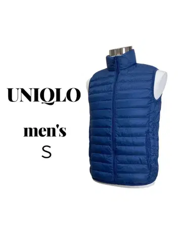 유니클로 울트라 라이트 다운 베스트 남성용 블루 S