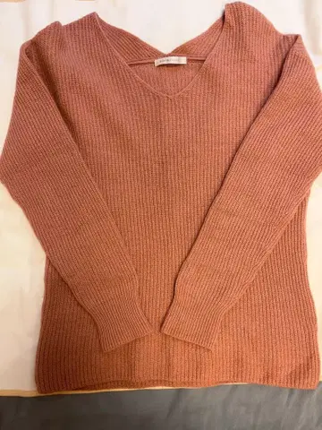 PINKY&DIANNE 핑크 V넥 니트 사이즈 38