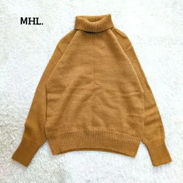 MHL 브리티시 메리노 울 하이넥 니트 스코틀랜드제