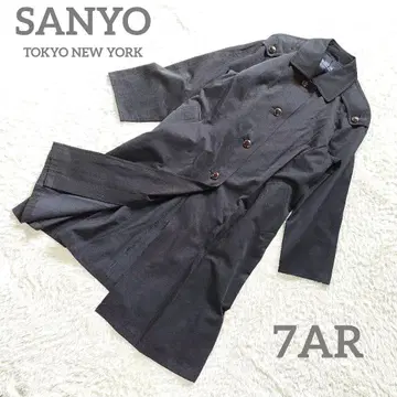 산요 SANYO 스텐카라 코트 가을/겨울 블랙 7AR