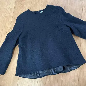 Demi-Luxe BEAMS 트위드 페플럼 긴팔 상의