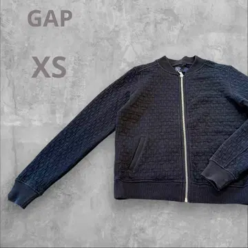 갭 자켓 점퍼 퀼트 XS 블랙 거북이 등껍질 무늬 심플