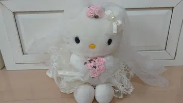 헬로키티 웨딩 인형 봉제 인형