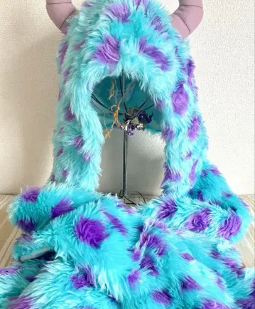 샐리 머플러 캡 디즈니 모자