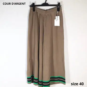 미사용품 COUR D'ARGENT 쿨 카리안 팬츠 하의 40