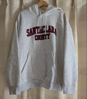 SANTACLARA COUNTY 그레이 후드티