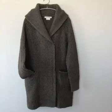 MARILYN MOON 니트 코트 롱 코트