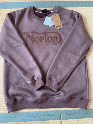 Norton 프론트백 로고 맨투맨 XL 브라운