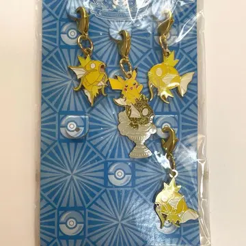 포켓몬 피카츄 금빛 코이킹 메탈 참