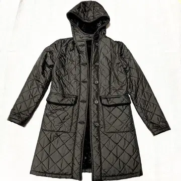 새상품급! [매킨토시 런던] 퀼팅 보아 코트 블랙 36