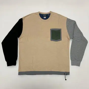 gym master 10.4oz 블록 인레이 긴팔 T셔츠 L