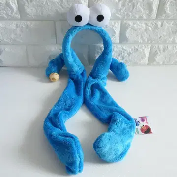 새상품 세서미 스트릿 쿠키 몬스터 머리띠 피코피코 손 흔들기