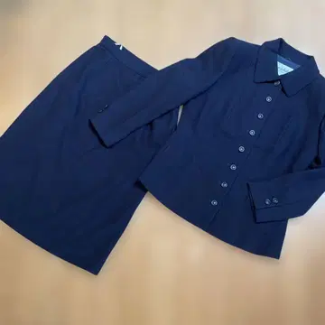 Jun Ashida 셋업 수트 네이비 울 100% 9