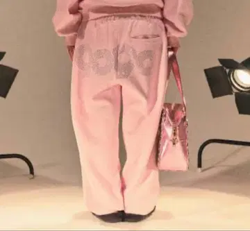 글리터 라이트 스웨트 팬츠 핑크 9090 9090girl