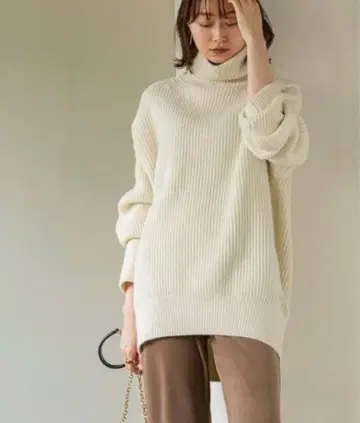 noble 엑스트라 파인 메리노 빅 터틀 화이트