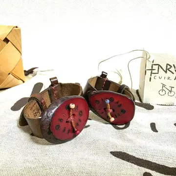 [귀중] HENRY CUIR 시계 팔찌 페어 45R