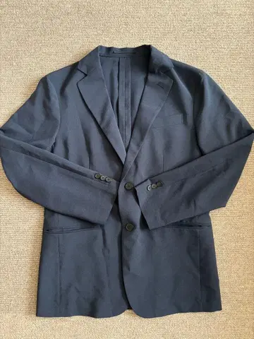 네이비 테일러드 자켓 셋업