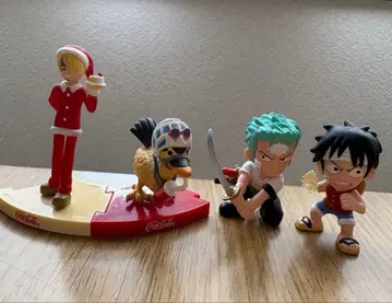 코카콜라 원피스 피규어 크리스마스 [ 루피, 조로, 상디, 카루 ]
