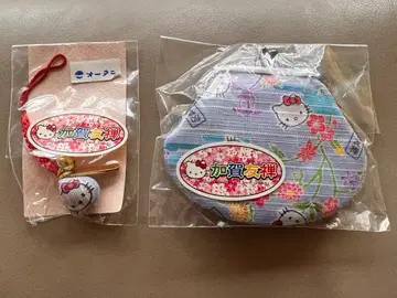 [ 지역 한정 키티 ] 카가 유젠 매듭 스트랩 가마구치