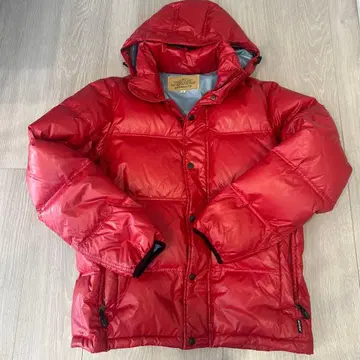 AVIREX 아비렉스 다운 자켓 나일론 빨간색 RED M 사이즈