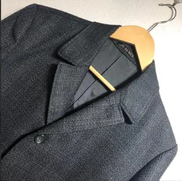 FANCY 코트 블랙 비즈니스 자켓 울 혼방 빈티지 새상품급