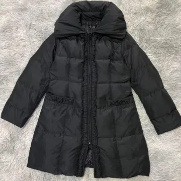 [다운 80%] 다운 코트 프릴 디자인 퍼 탈부착 가능 4407