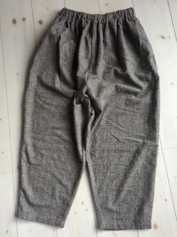 mao made 마오메이드 체크 루즈 테이퍼드 팬츠