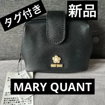 [ 새상품 미사용품 ] 택 포함 MARY QUANT 블랙 파우치