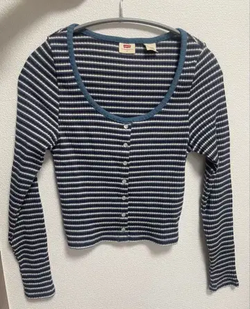 Levi's 스트라이프 긴팔 가디건 S
