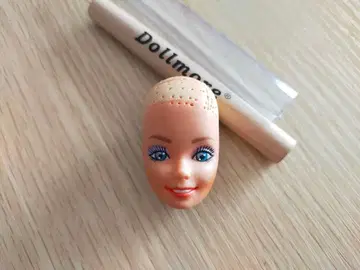 빈티지 바비 인형 헤드 식모 바늘