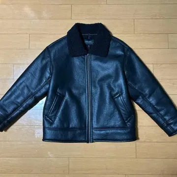 니코앤드 블랙 레더 보아 자켓 M 사이즈 블루종